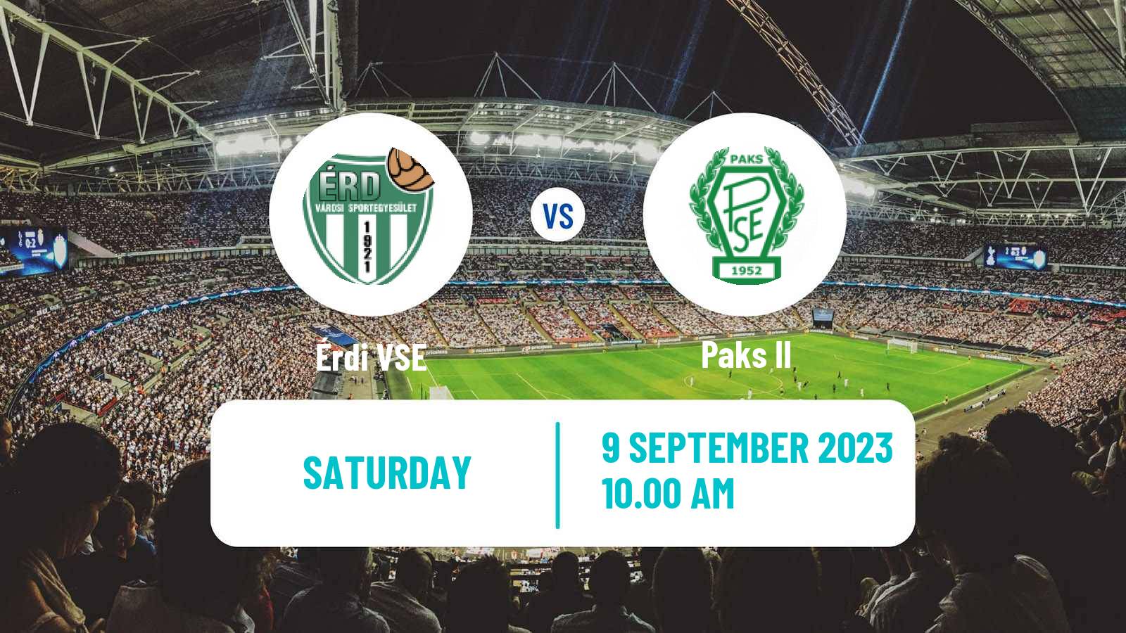 Soccer Hungarian NB III Southwest Érdi VSE - Paks II