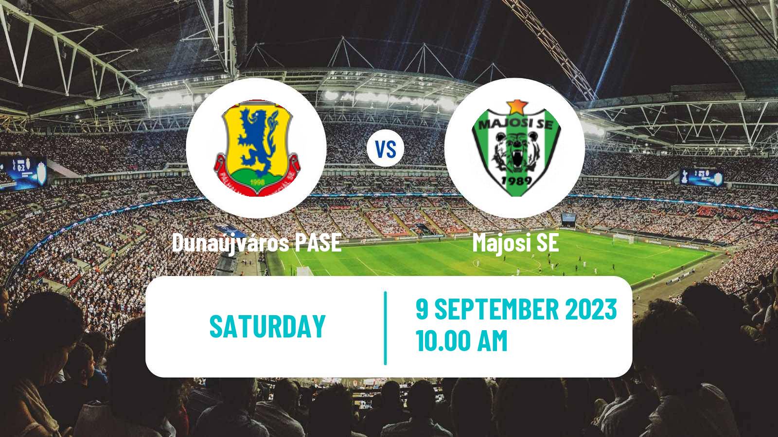 Soccer Hungarian NB III Southwest Dunaújváros PASE - Majosi