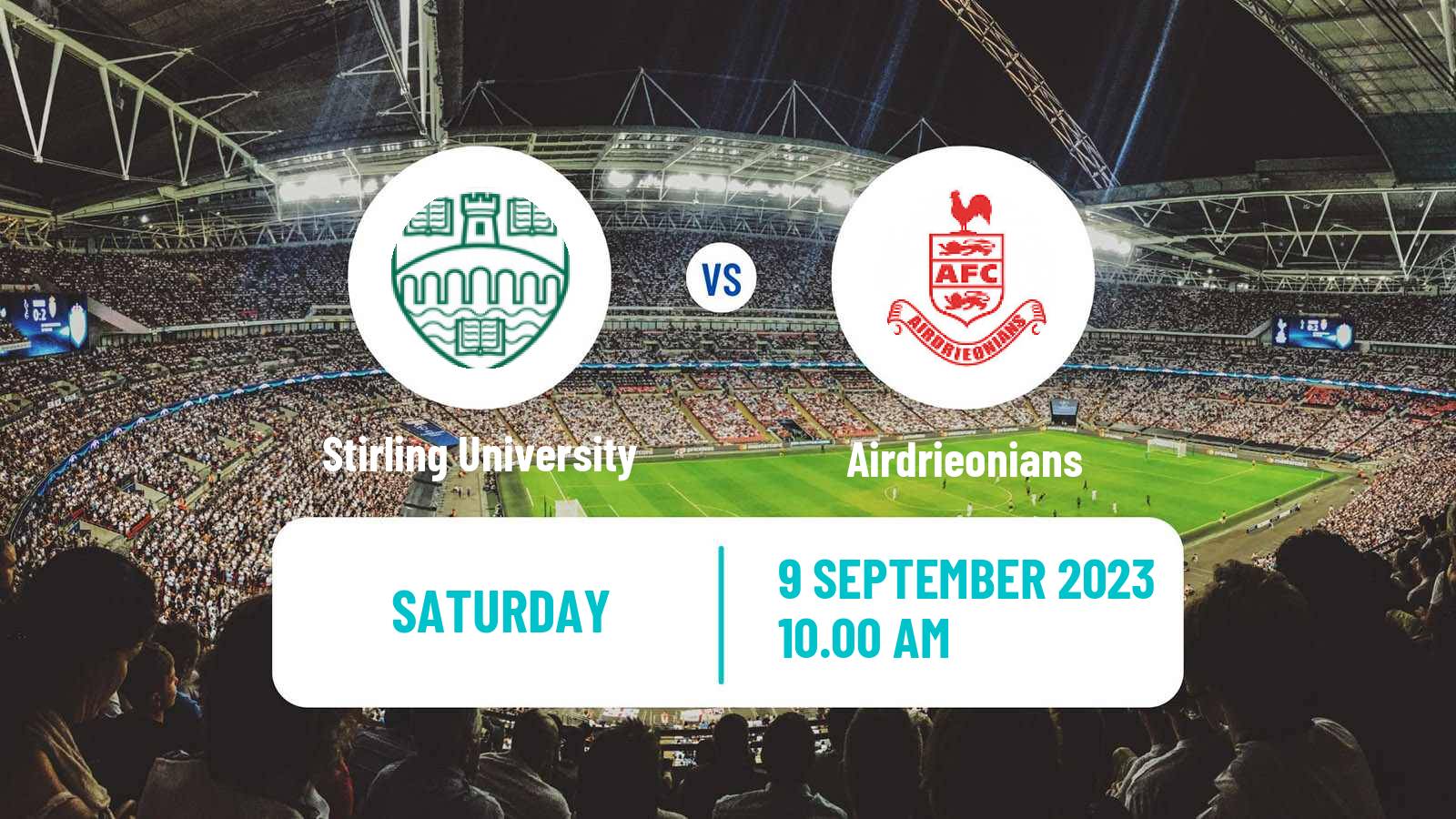 Soccer Scottish Challenge Cup Stirling University - Airdrieonians