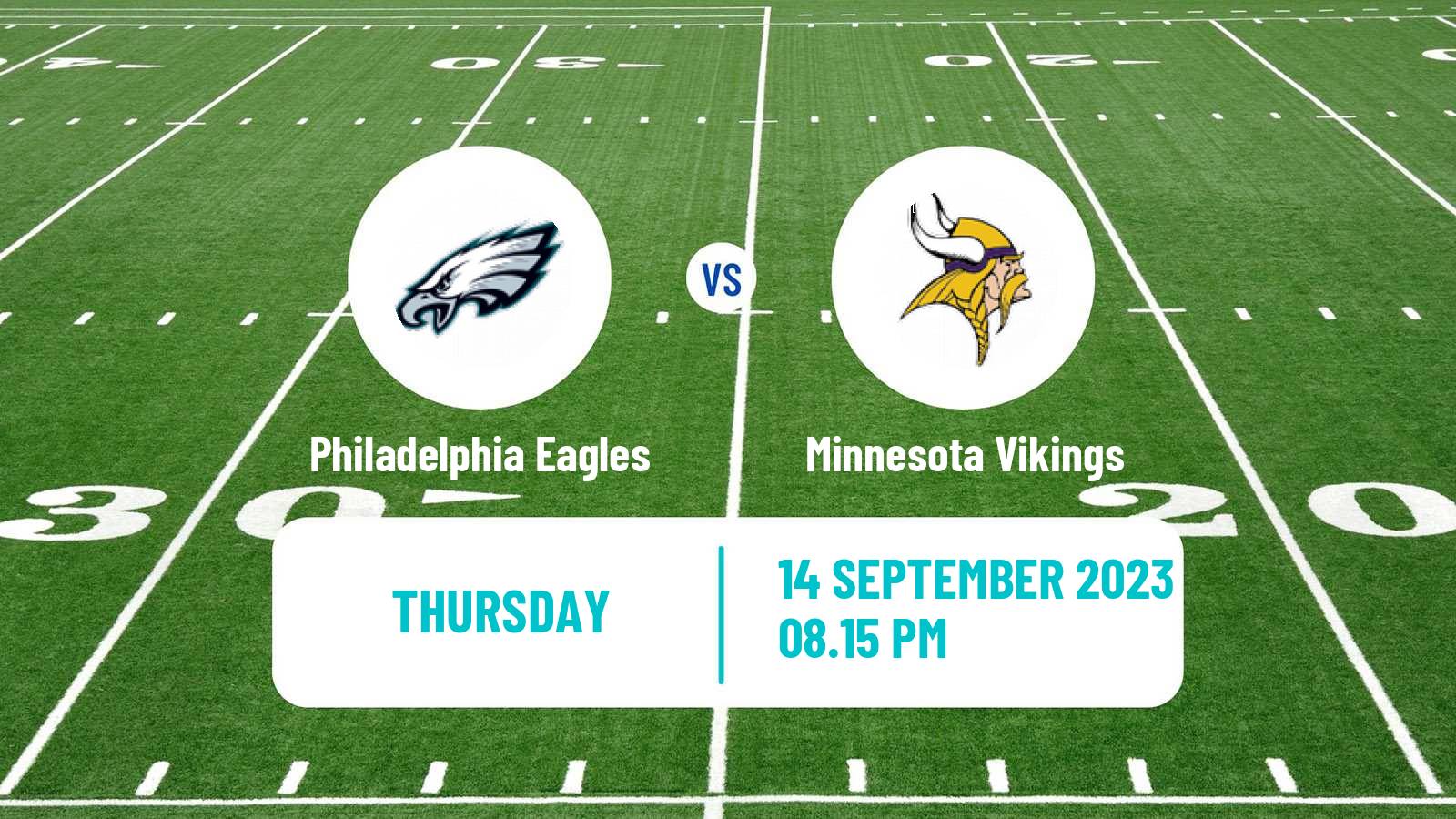 American football NFL Philadelphia Eagles - Minnesota Vikings