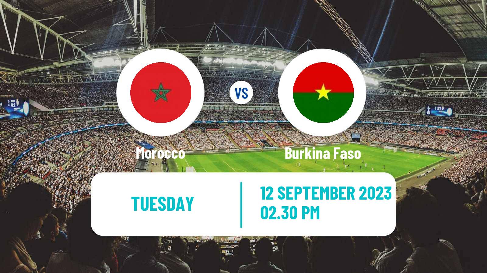 Soccer Friendly Morocco - Burkina Faso