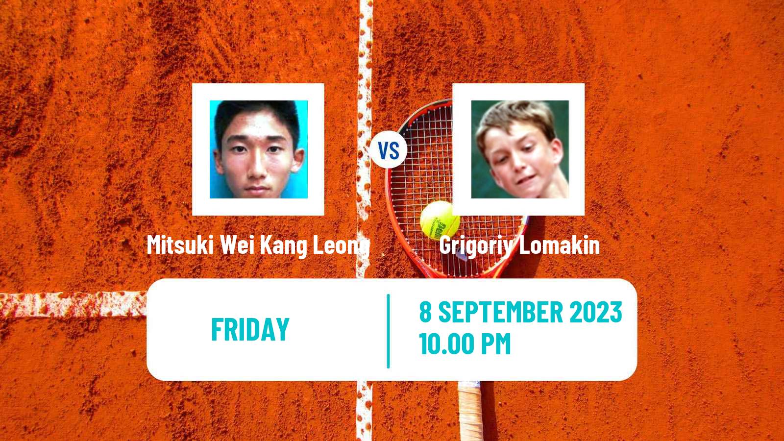 Tennis ITF M15 Nakhon Si Thammarat 8 Men Mitsuki Wei Kang Leong - Grigoriy Lomakin