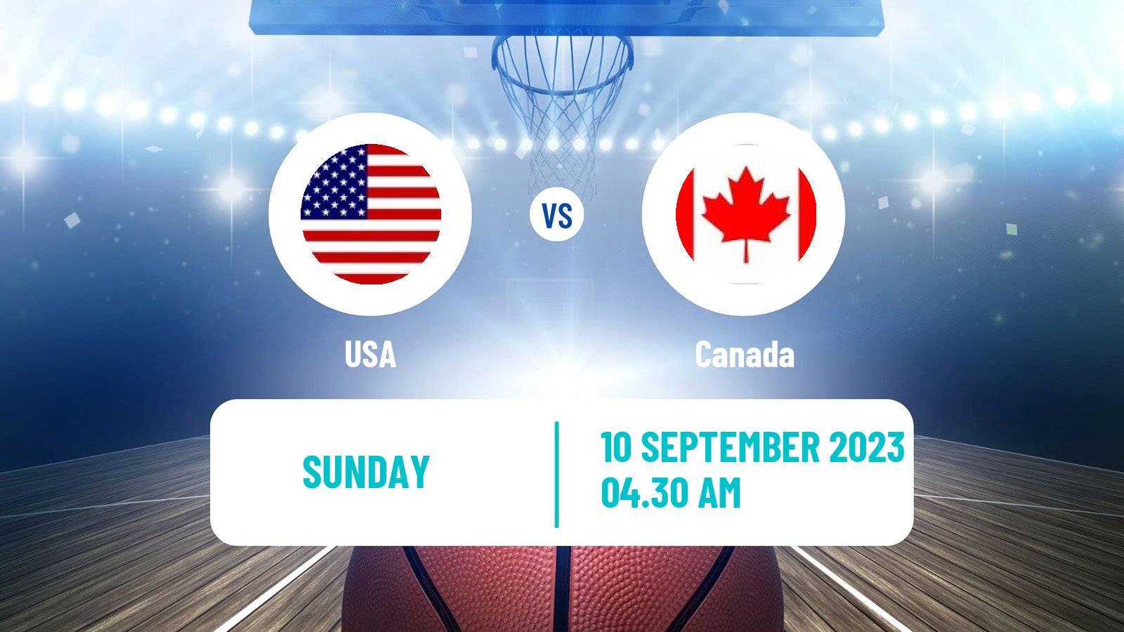Basketball World Championship Basketball USA - Canada