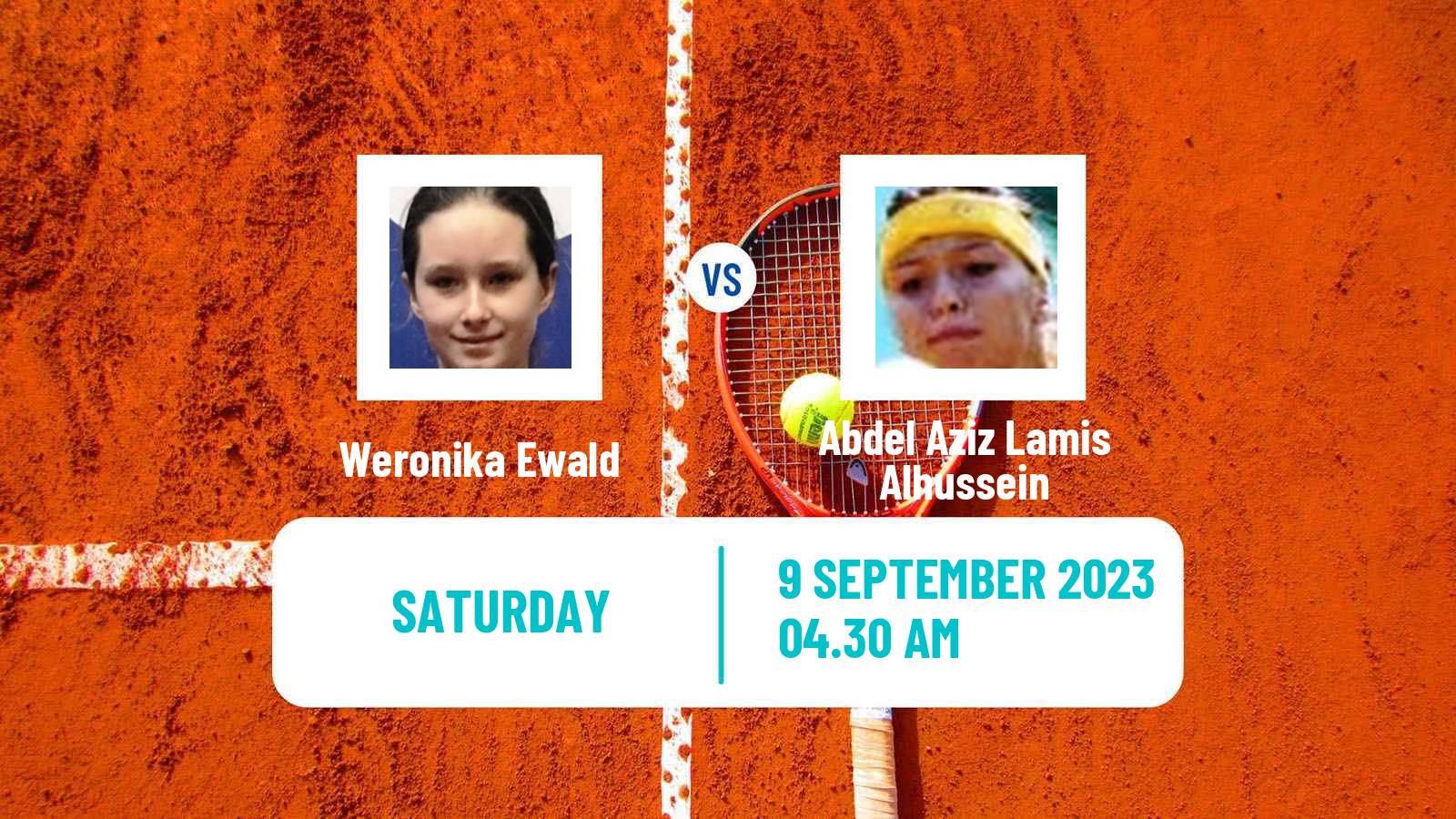 Tennis ITF W15 Monastir 31 Women Weronika Ewald - Abdel Aziz Lamis Alhussein