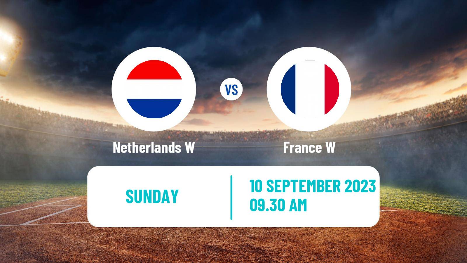 Cricket ICC World Twenty20 Women Netherlands W - France W