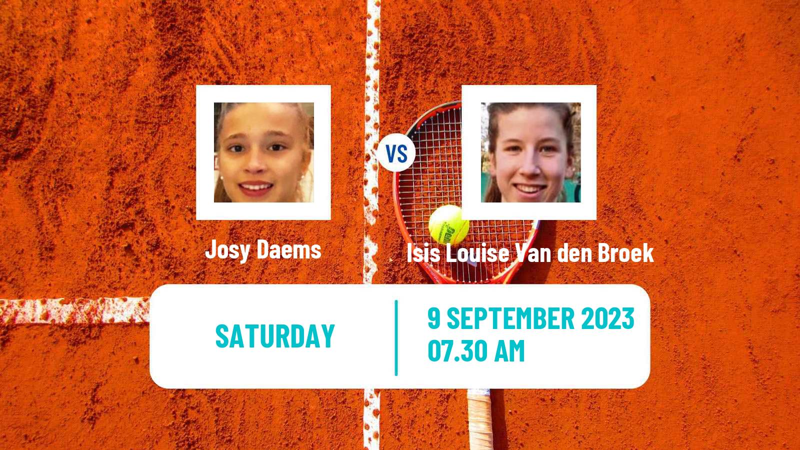 Tennis ITF W15 Haren Women Josy Daems - Isis Louise Van den Broek