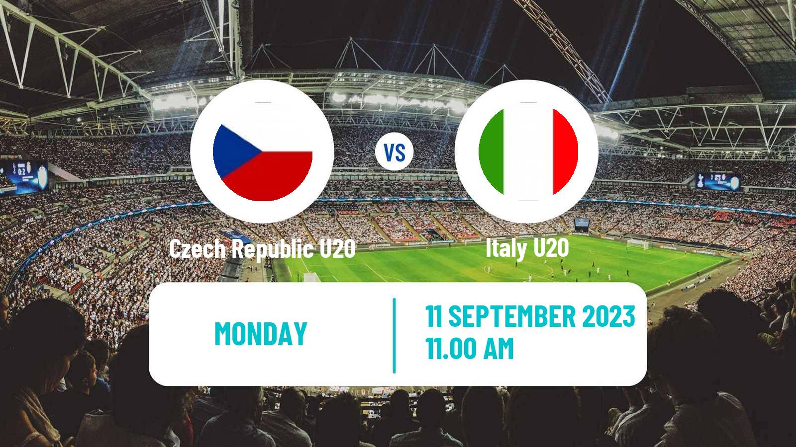 Soccer Elite League U20 Czech Republic U20 - Italy U20