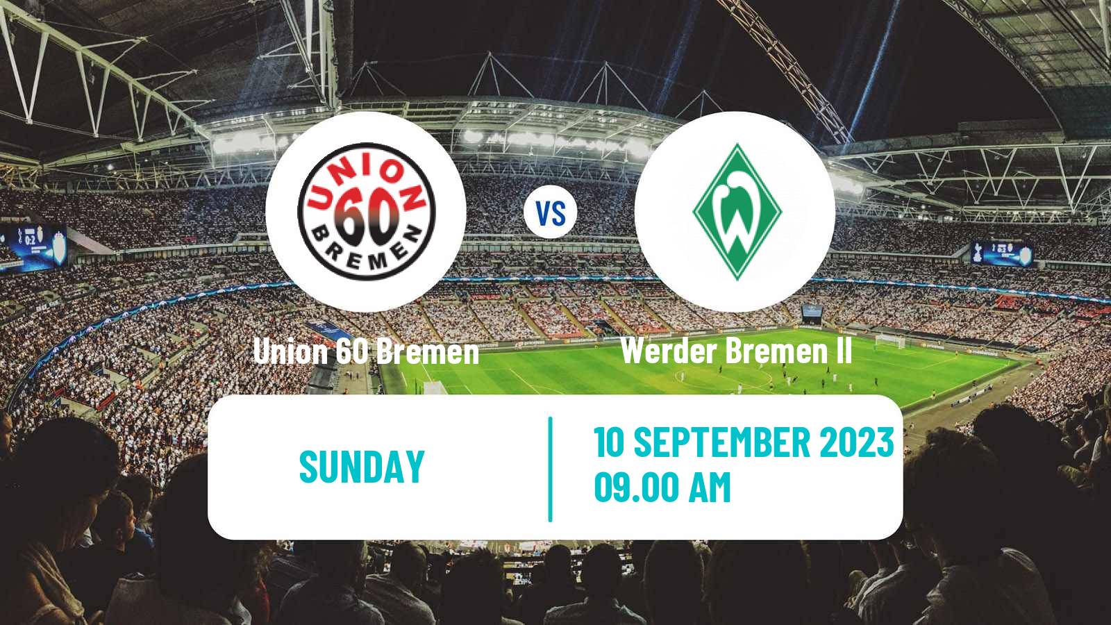 Soccer German Oberliga Bremen Union 60 Bremen - Werder Bremen II