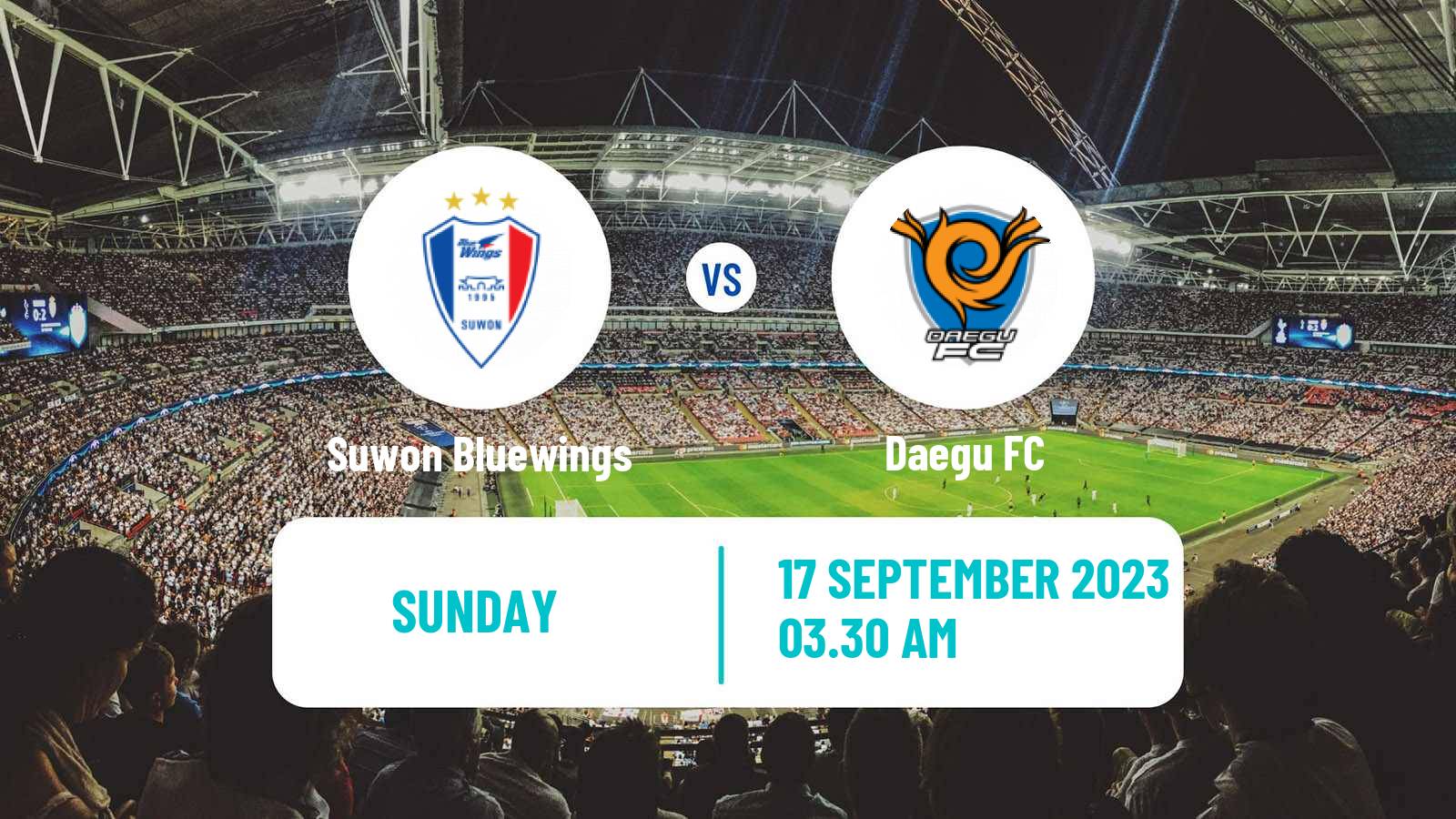 Soccer South Korean K-League 1 Suwon Bluewings - Daegu