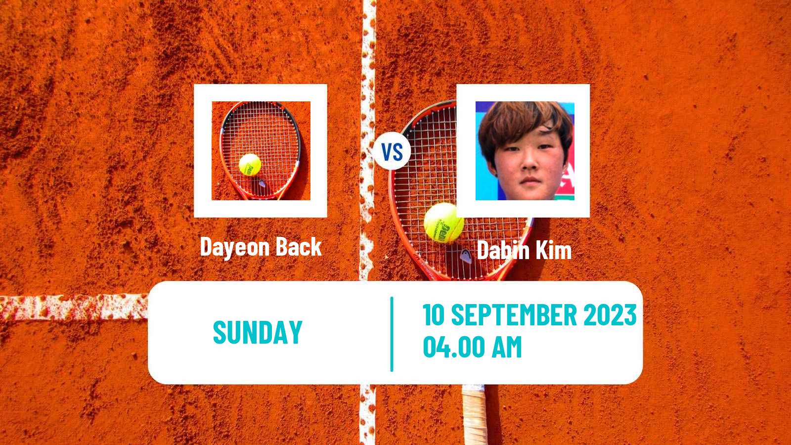 Tennis ITF W15 Yeongwol 2 Women Dayeon Back - Dabin Kim