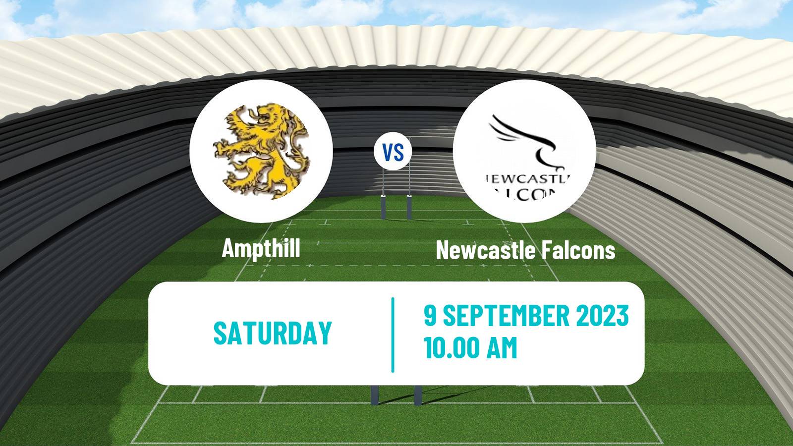 Rugby union English Premiership Rugby Cup Ampthill - Newcastle Falcons