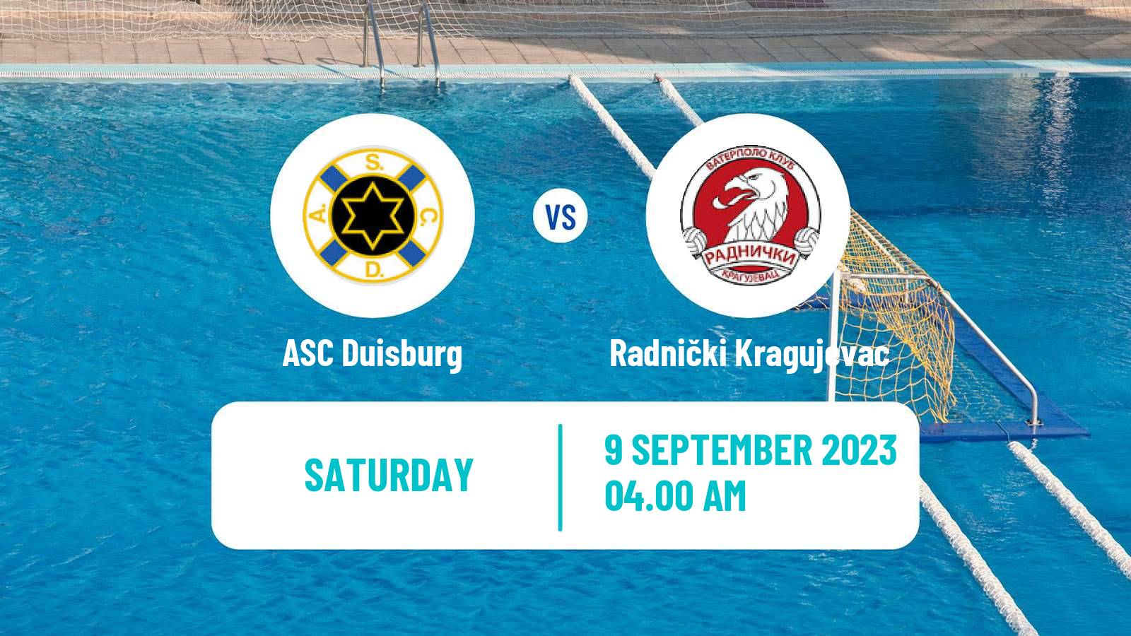 Water polo Champions League Water Polo ASC Duisburg - Radnički Kragujevac