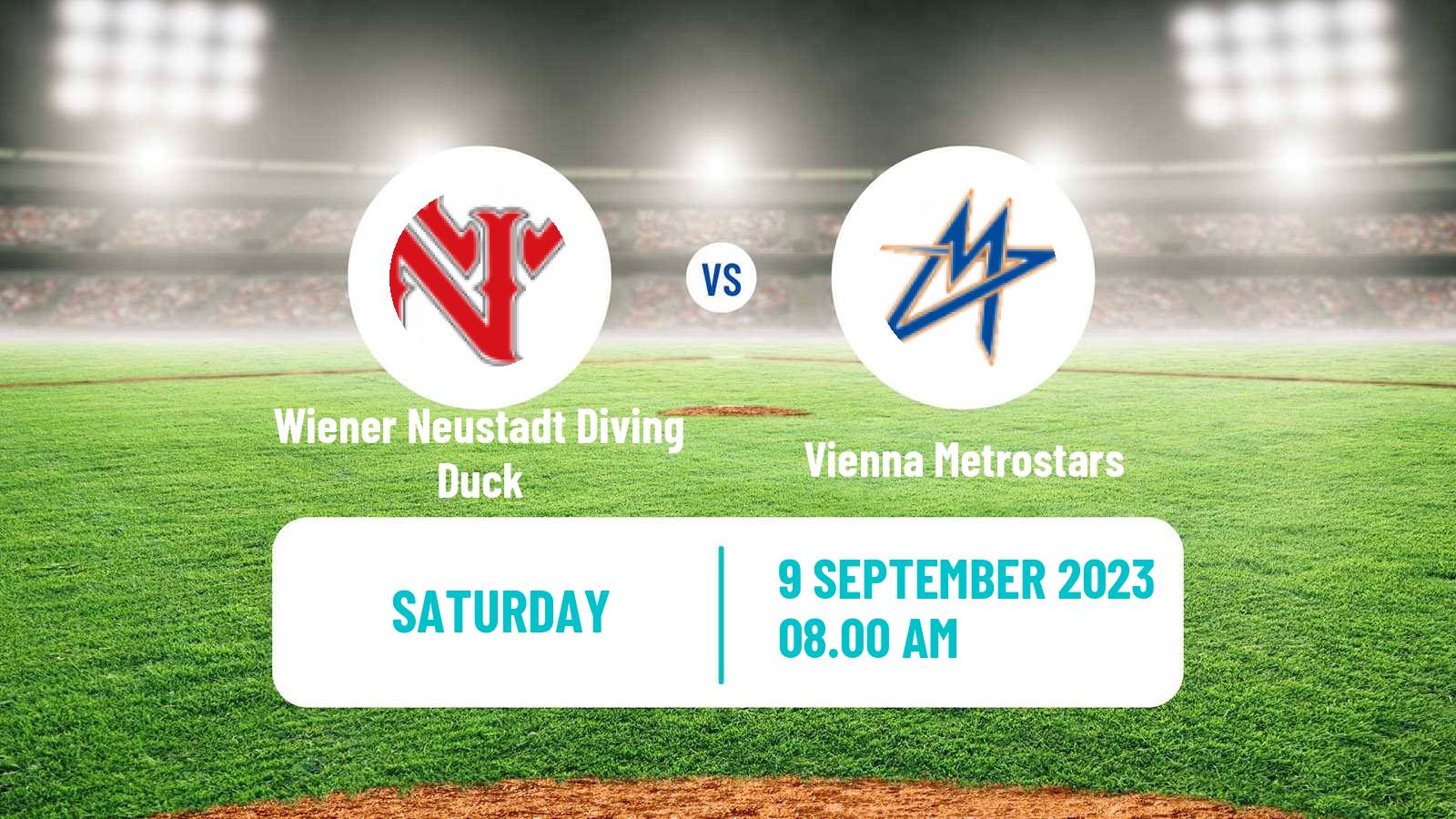 Baseball Austrian Bundesliga Baseball Wiener Neustadt Diving Duck - Vienna Metrostars