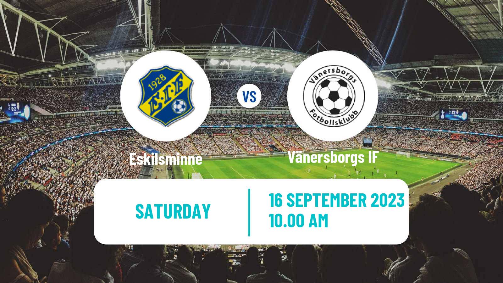 Soccer Swedish Division 1 Södra Eskilsminne - Vänersborgs IF