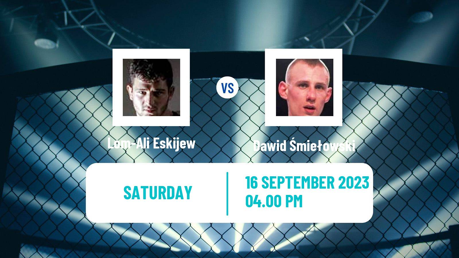 MMA Featherweight Ksw Men Lom-Ali Eskijew - Dawid Śmiełowski
