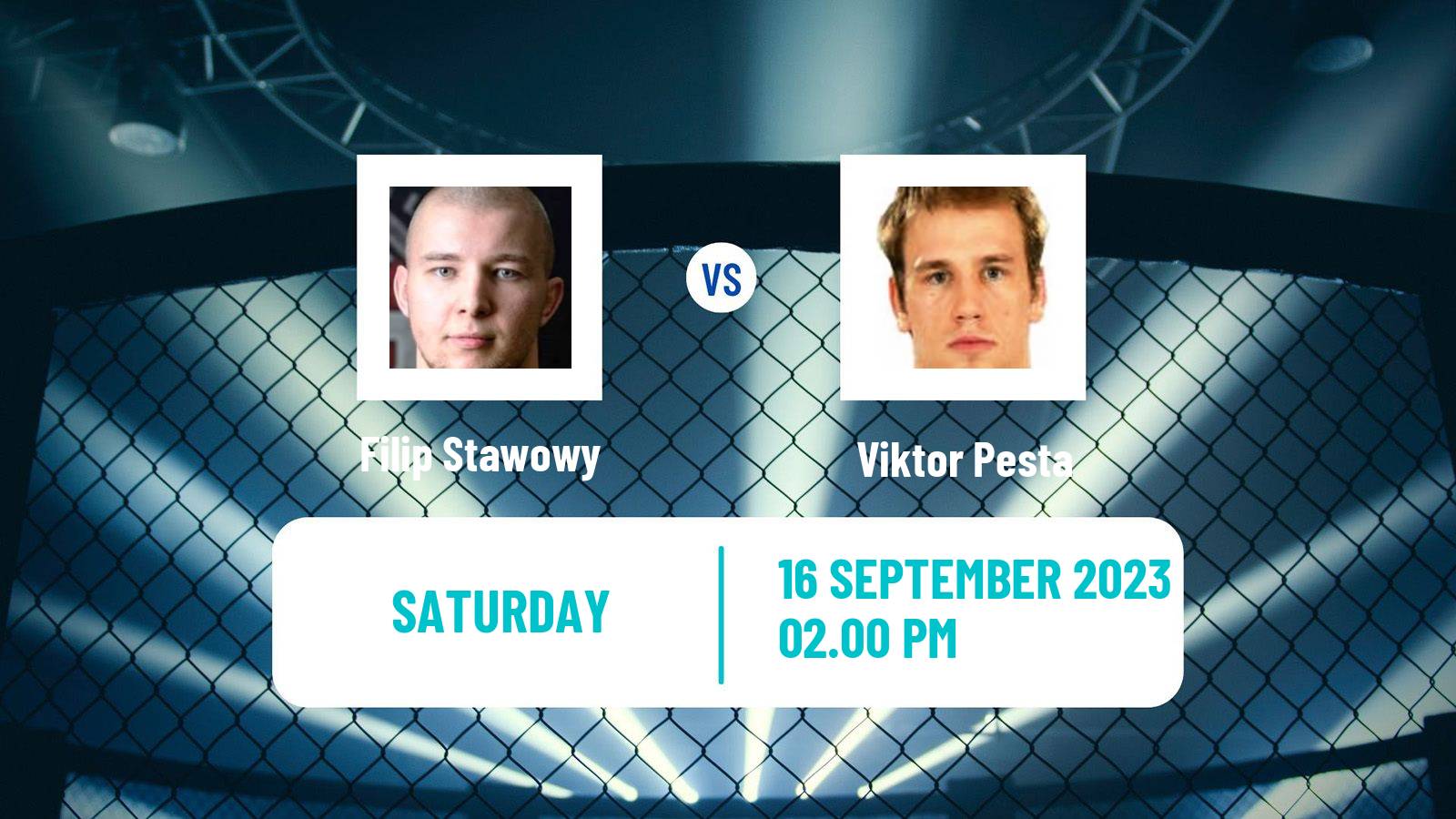 MMA Heavyweight Ksw Men Filip Stawowy - Viktor Pesta