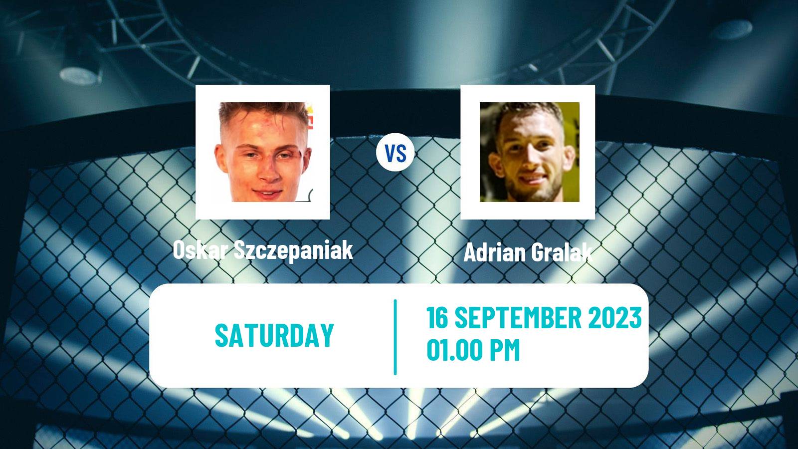 MMA Welterweight Ksw Men Oskar Szczepaniak - Adrian Gralak