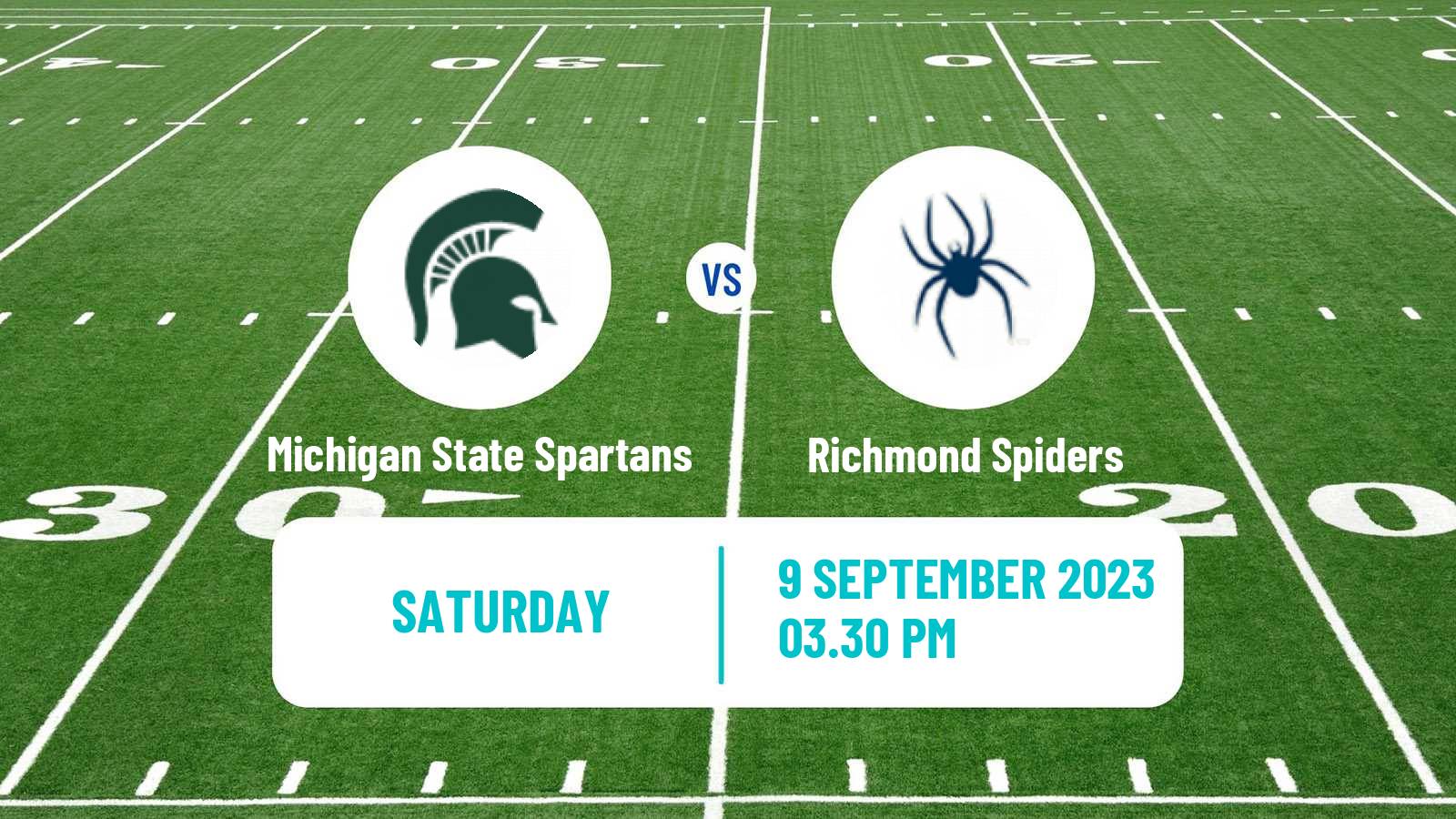 American football NCAA College Football Michigan State Spartans - Richmond Spiders