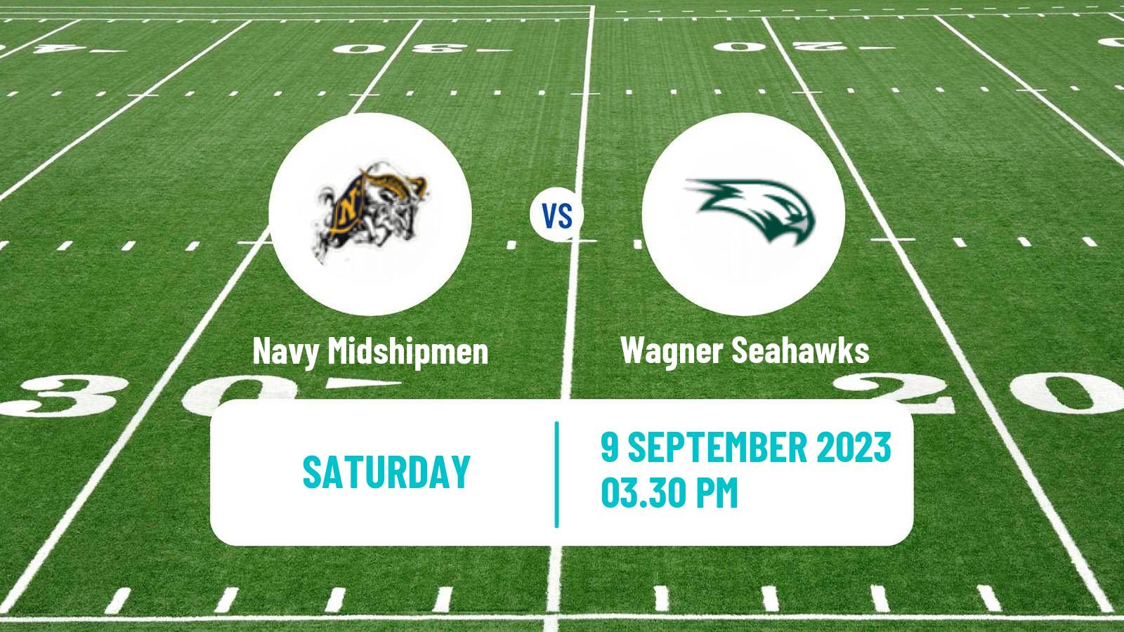 American football NCAA College Football Navy Midshipmen - Wagner Seahawks