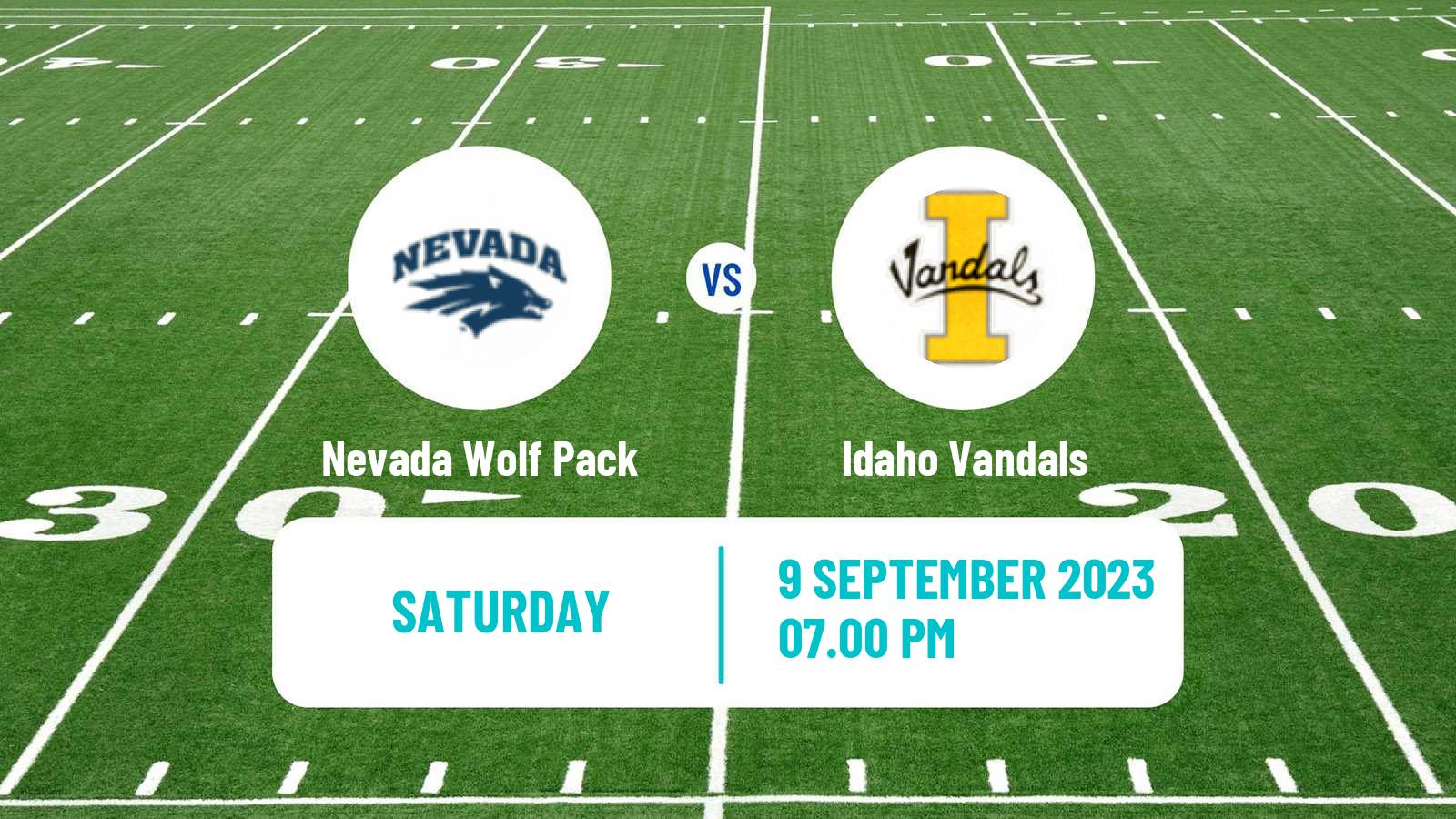 American football NCAA College Football Nevada Wolf Pack - Idaho Vandals