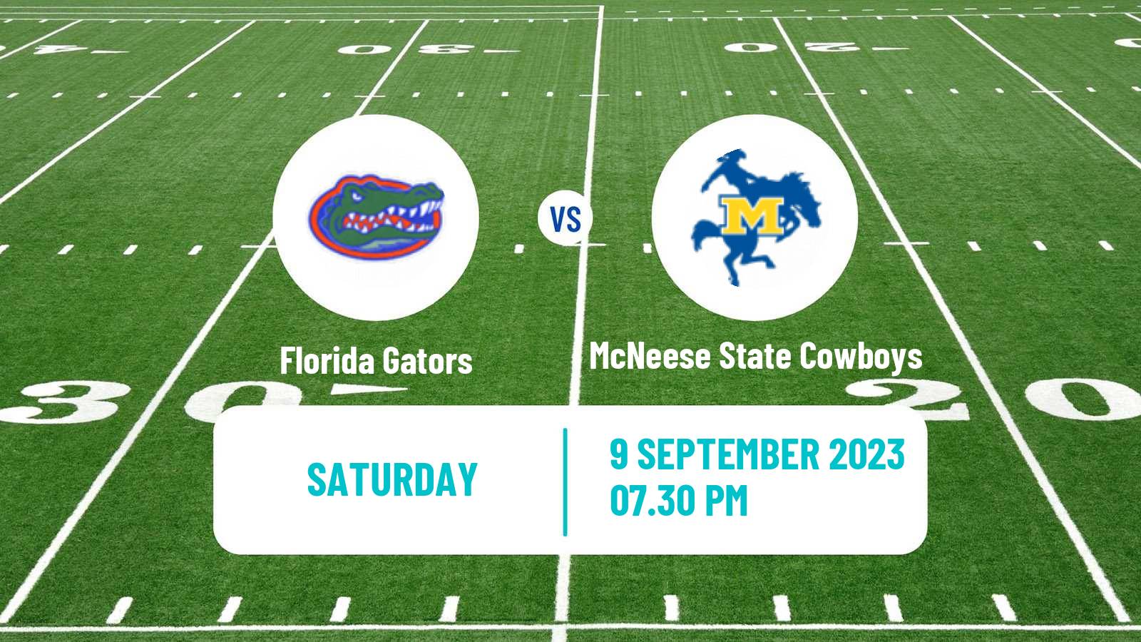 American football NCAA College Football Florida Gators - McNeese State Cowboys