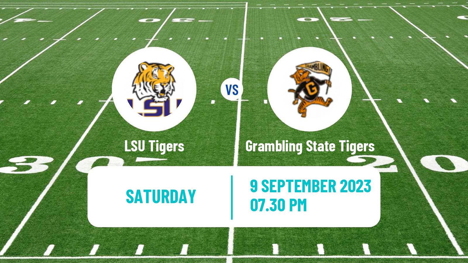 American football NCAA College Football LSU Tigers - Grambling State Tigers