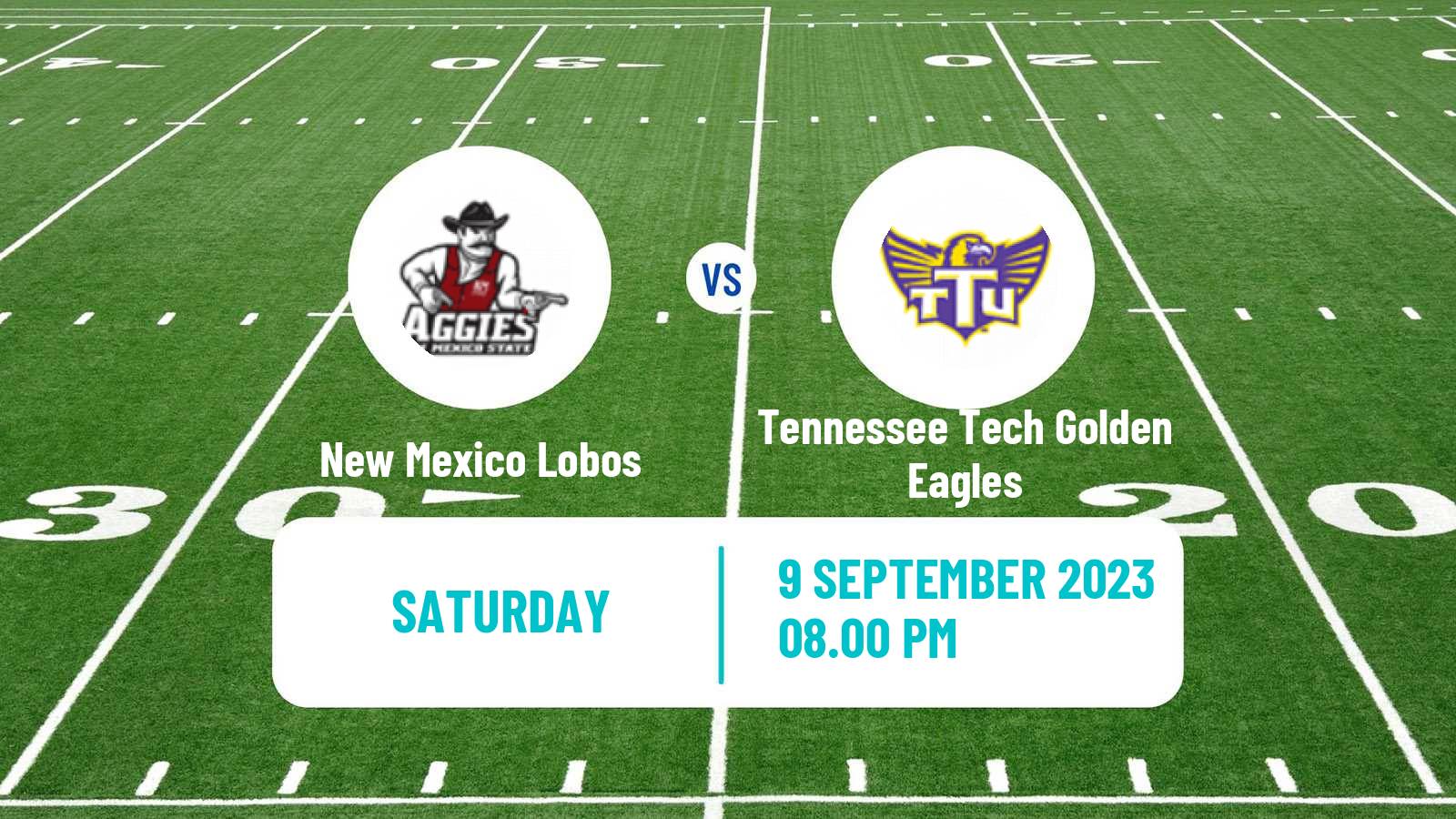 American football NCAA College Football New Mexico Lobos - Tennessee Tech Golden Eagles