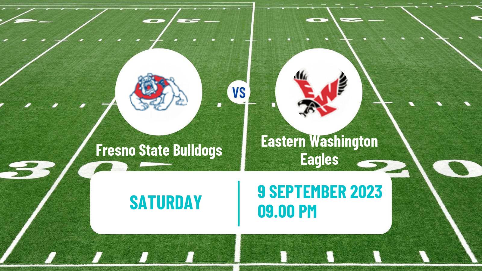 American football NCAA College Football Fresno State Bulldogs - Eastern Washington Eagles