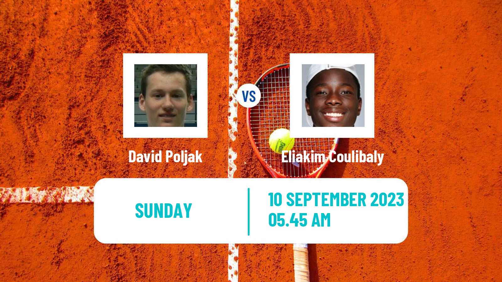 Tennis Rennes Challenger Men 2023 David Poljak - Eliakim Coulibaly