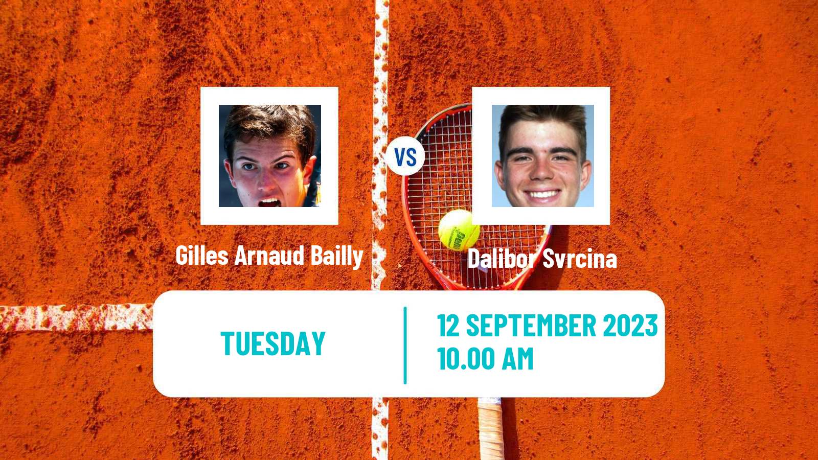 Tennis Szczecin Challenger Men 2023 Gilles Arnaud Bailly - Dalibor Svrcina