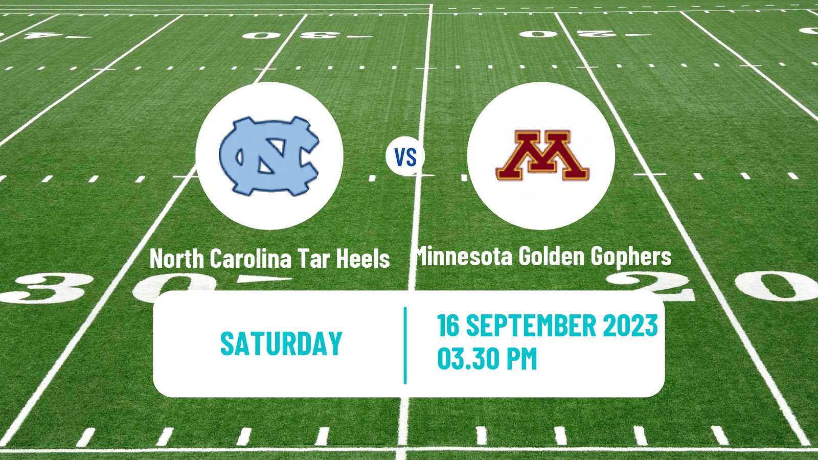 American football NCAA College Football North Carolina Tar Heels - Minnesota Golden Gophers