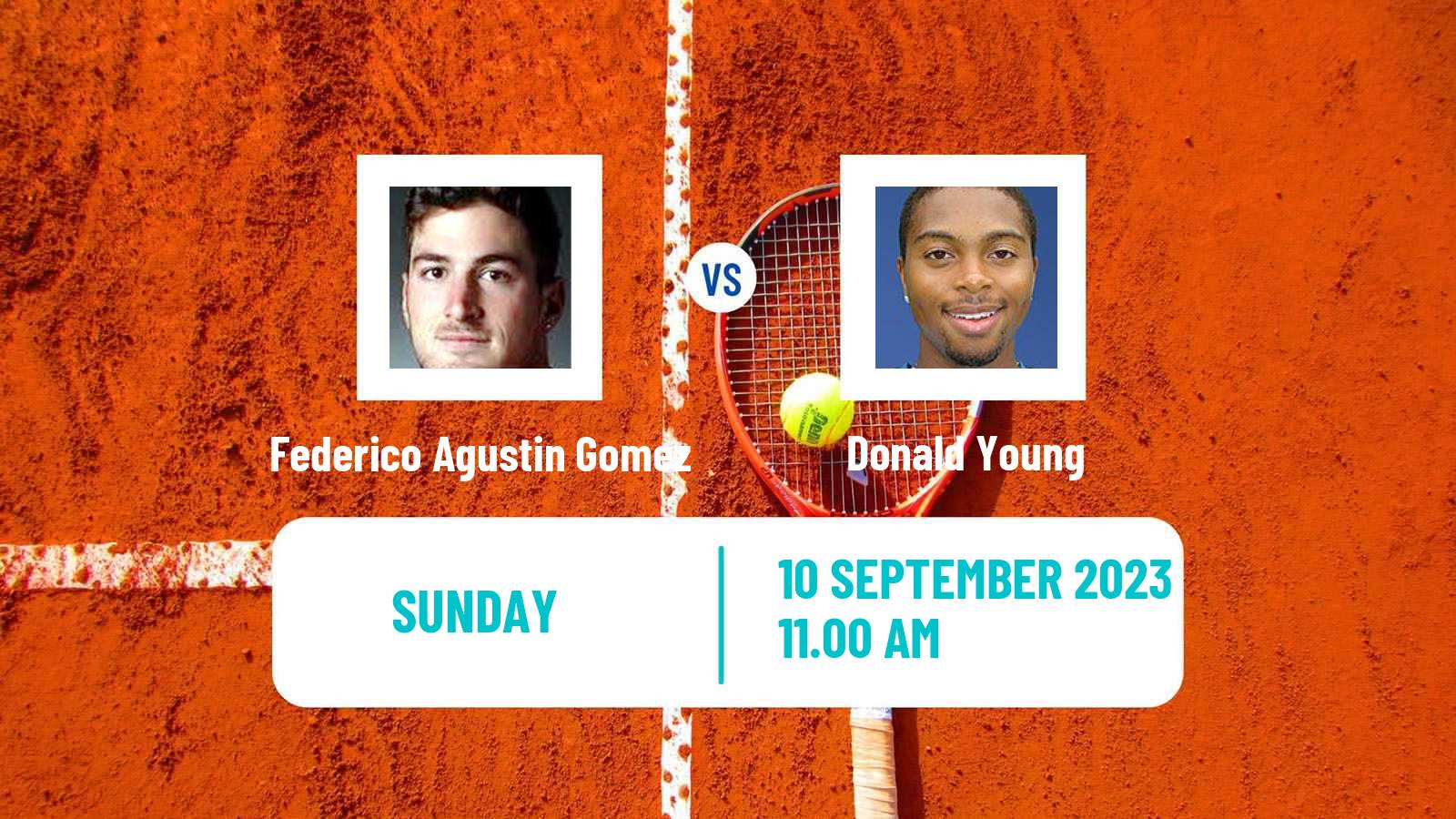 Tennis Cary 2 Challenger Men Federico Agustin Gomez - Donald Young