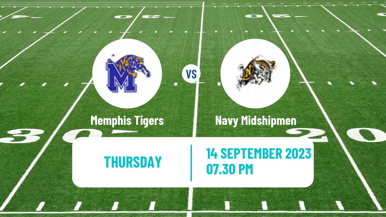 American football NCAA College Football Memphis Tigers - Navy Midshipmen