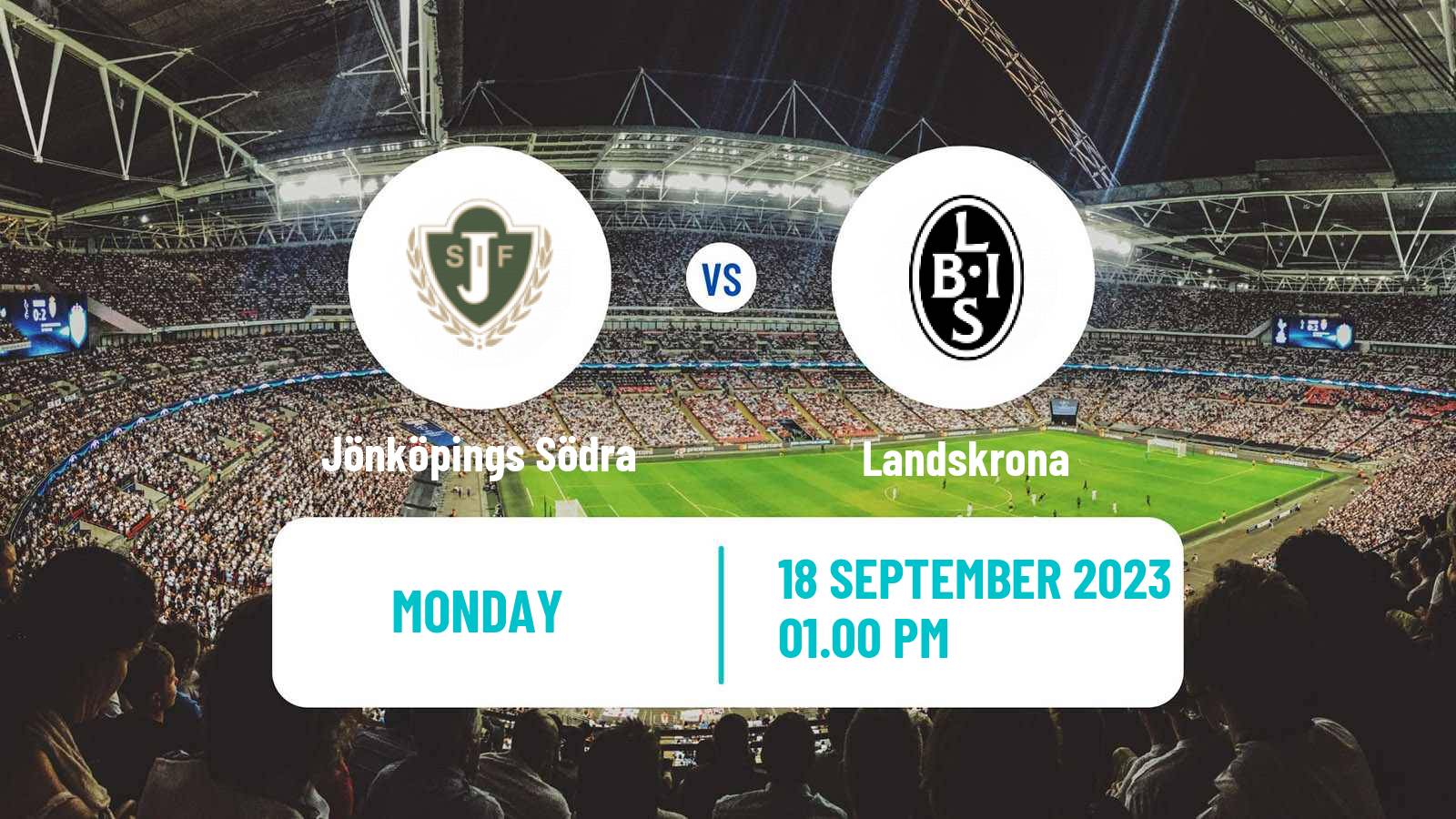 Soccer Swedish Superettan Jönköpings Södra - Landskrona