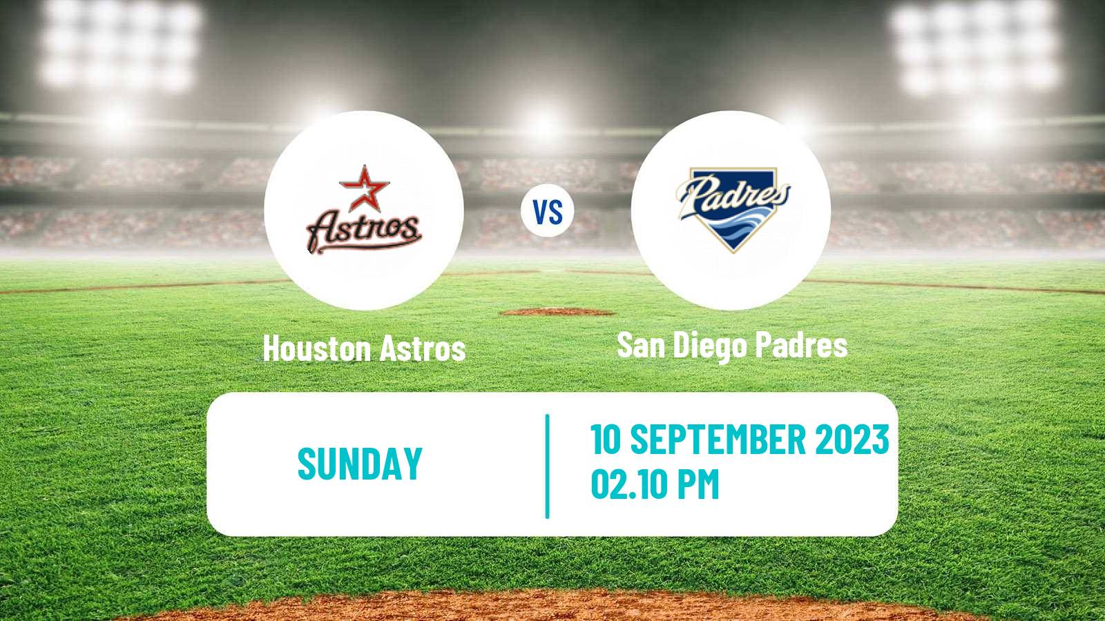 Baseball MLB Houston Astros - San Diego Padres