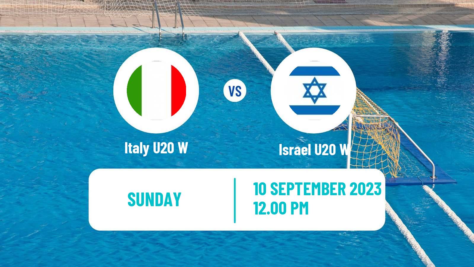 Water polo World Championship Water Polo U20 Women Italy U20 W - Israel U20 W