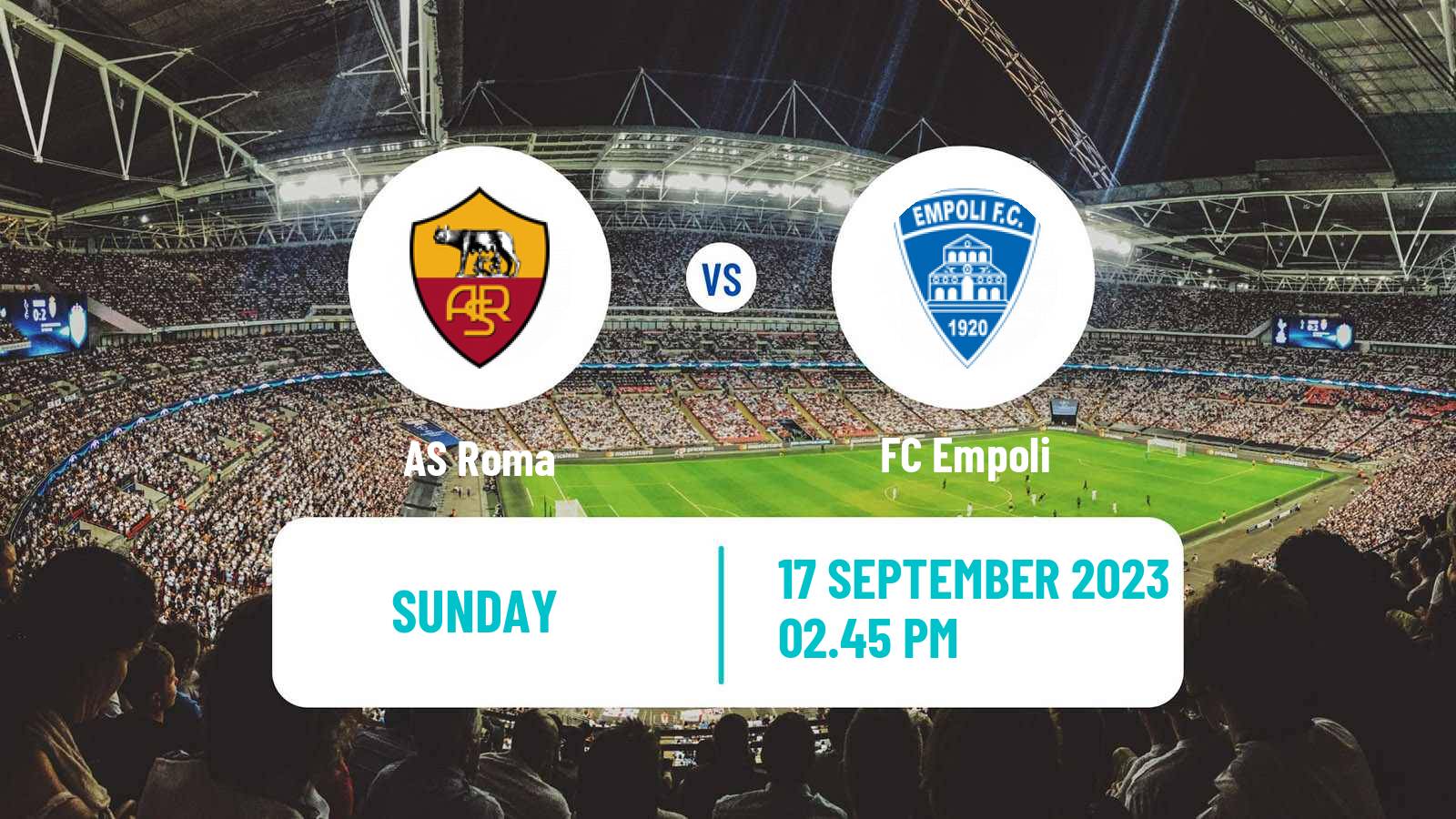 Soccer Italian Serie A Roma - Empoli