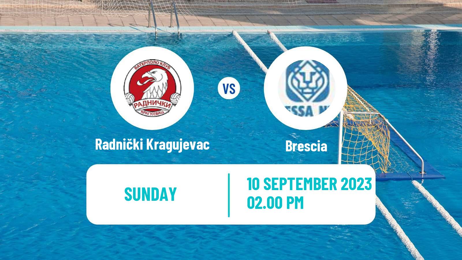 Water polo Champions League Water Polo Radnički Kragujevac - Brescia