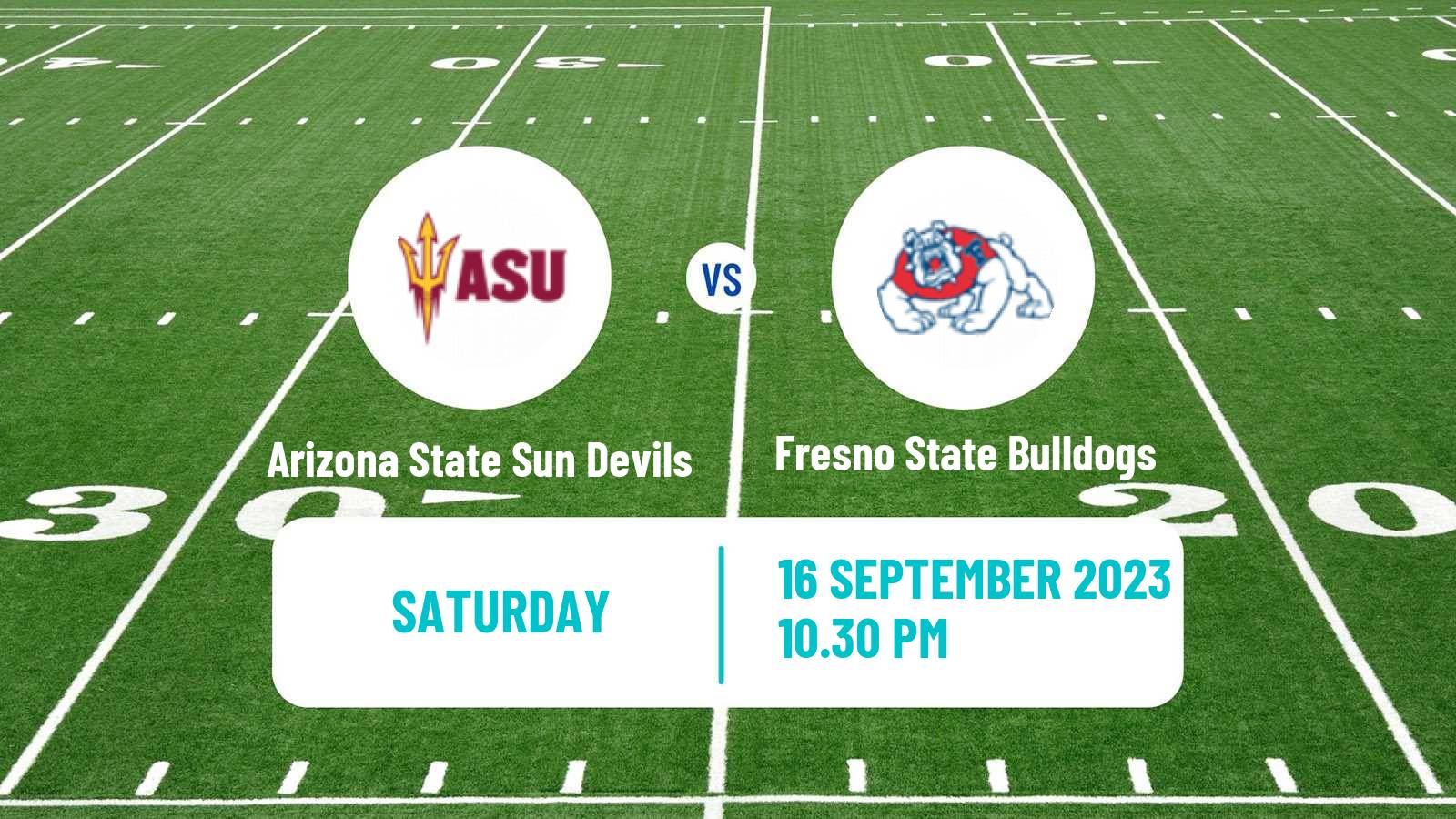 American football NCAA College Football Arizona State Sun Devils - Fresno State Bulldogs