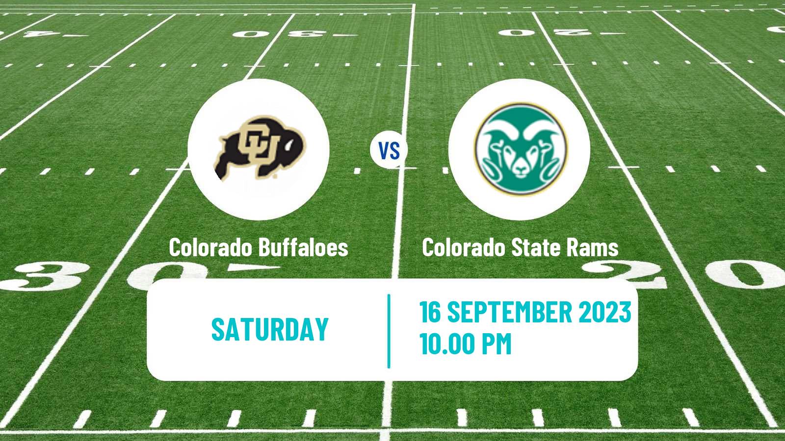 American football NCAA College Football Colorado Buffaloes - Colorado State Rams