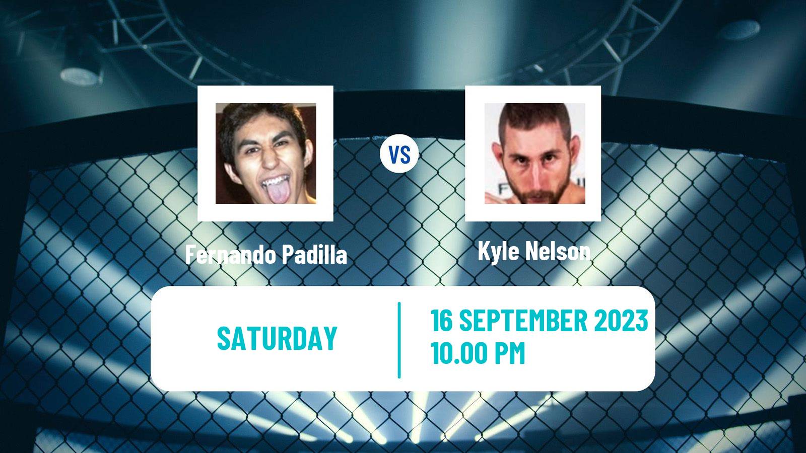 MMA Featherweight UFC Men Fernando Padilla - Kyle Nelson