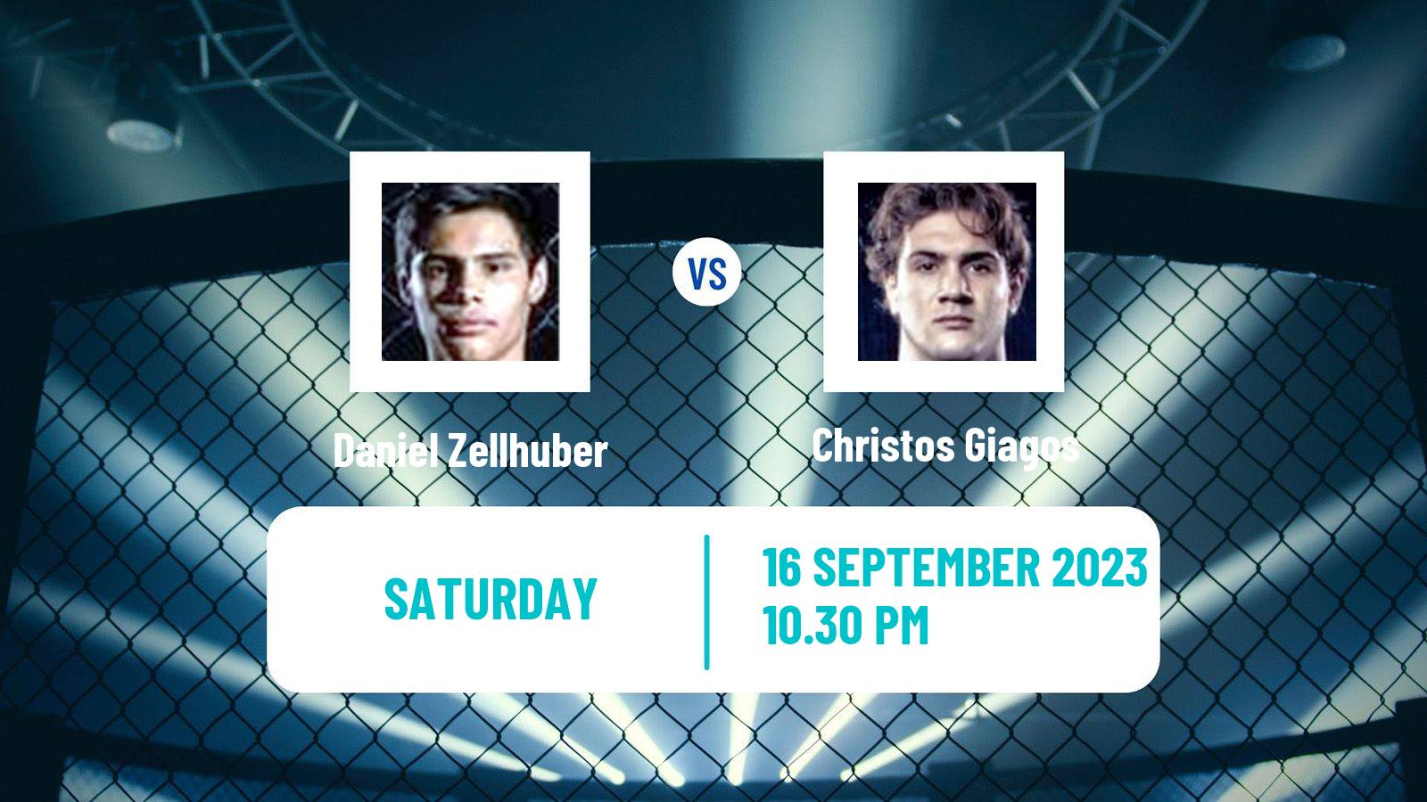 MMA Lightweight UFC Men Daniel Zellhuber - Christos Giagos