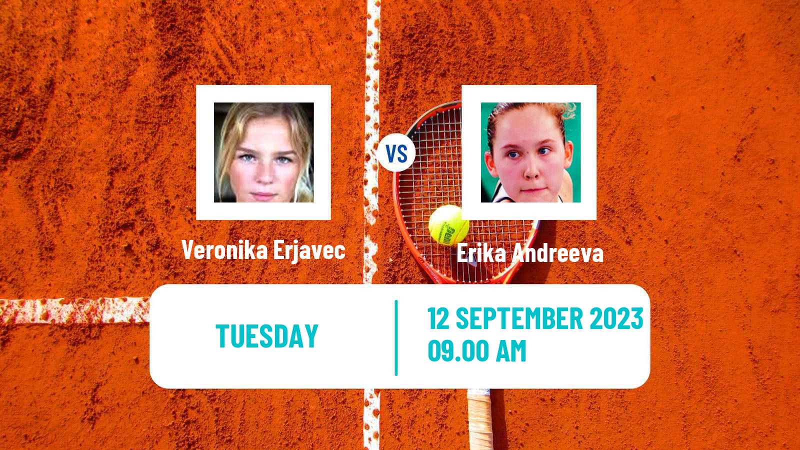 Tennis Ljubljana Challenger Women Veronika Erjavec - Erika Andreeva