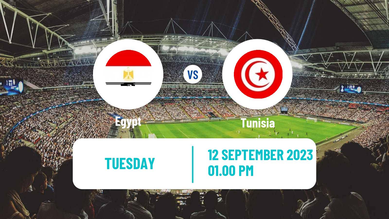 Soccer Friendly Egypt - Tunisia
