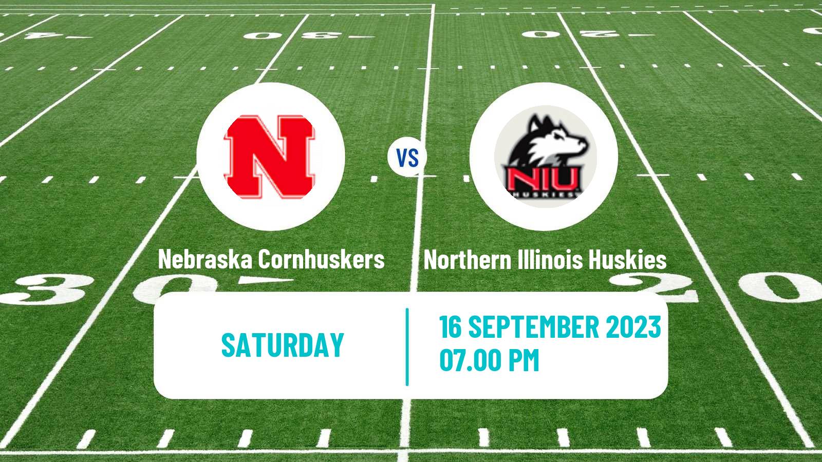 American football NCAA College Football Nebraska Cornhuskers - Northern Illinois Huskies