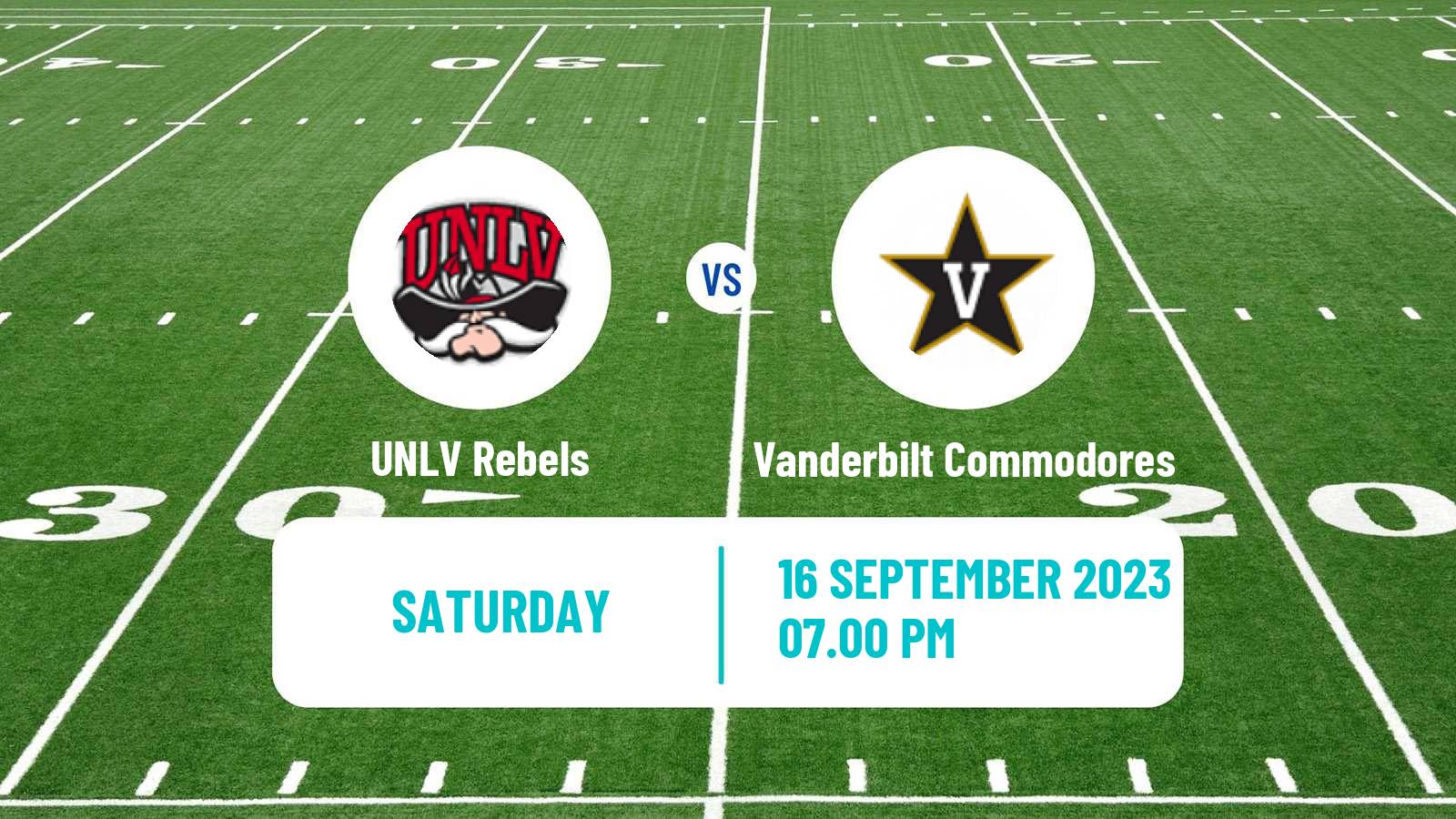 American football NCAA College Football UNLV Rebels - Vanderbilt Commodores