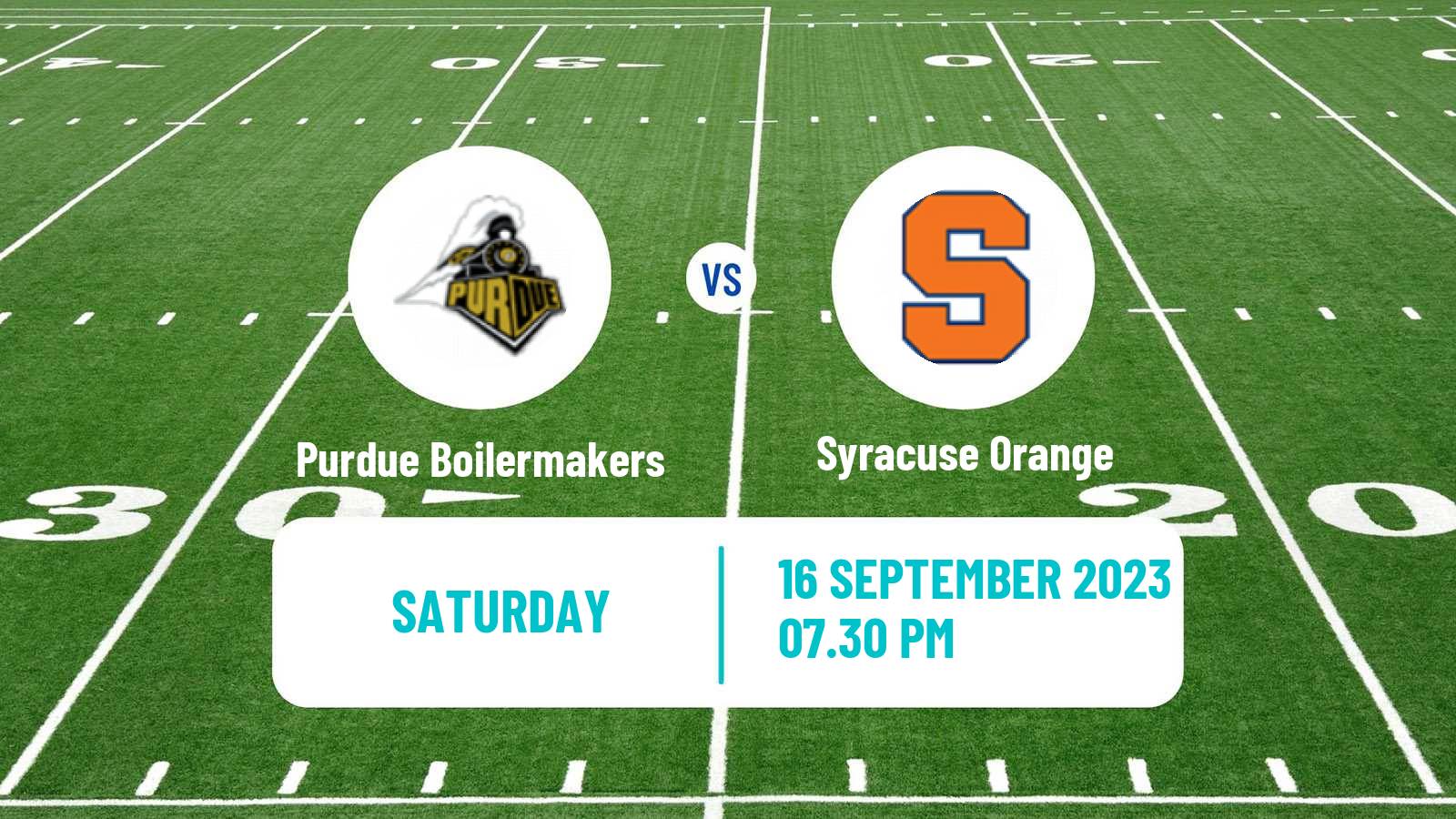 American football NCAA College Football Purdue Boilermakers - Syracuse Orange