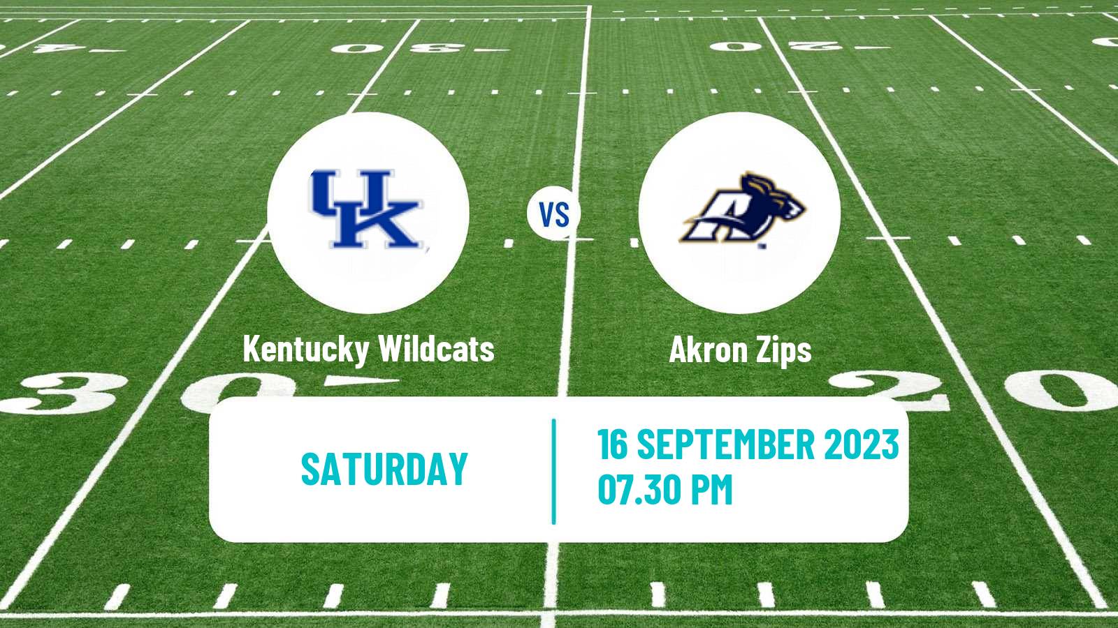 American football NCAA College Football Kentucky Wildcats - Akron Zips