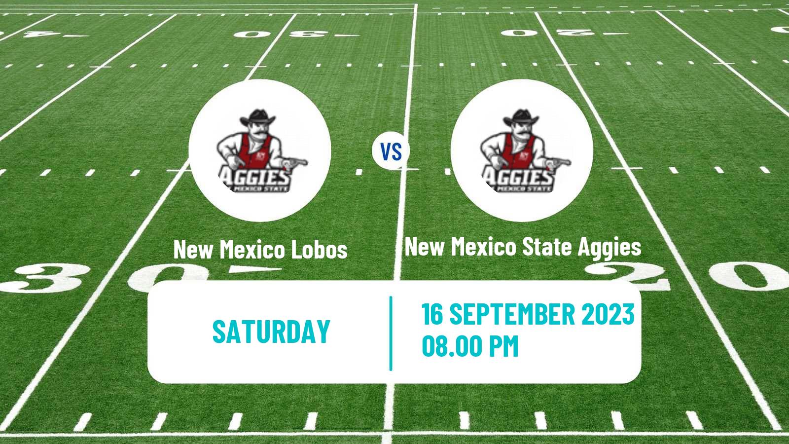 American football NCAA College Football New Mexico Lobos - New Mexico State Aggies