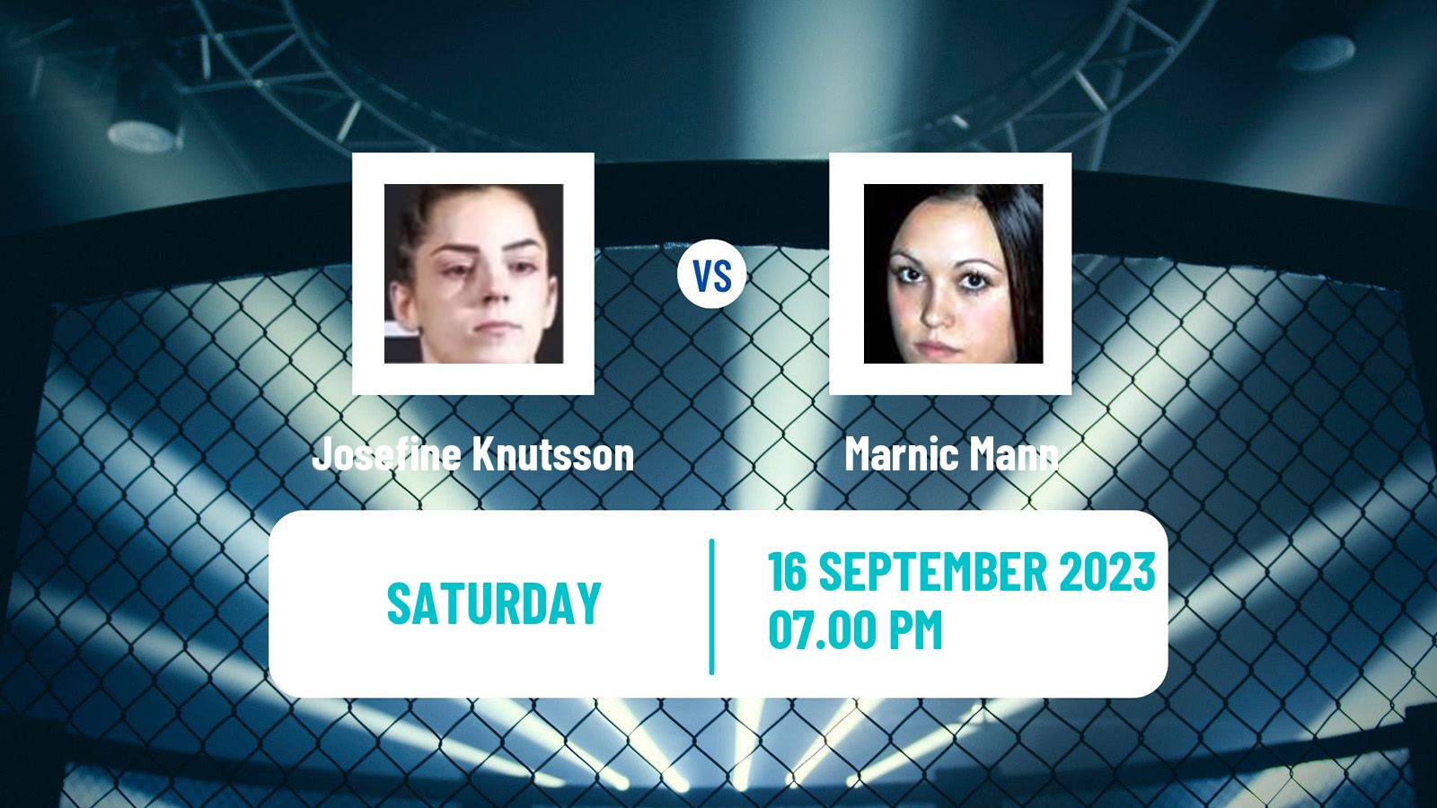 MMA Strawweight UFC Women Josefine Knutsson - Marnic Mann